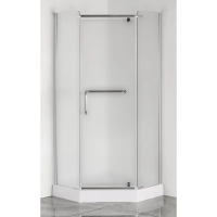 Душова кабіна LINES-SCT-01-TR/90x90x198/низький піддон/прозоре скло 6мм/CHROME (MI6913)